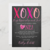 ハグ&キス(XOXO)バレンタインデー1日 サンキューカード (正面)