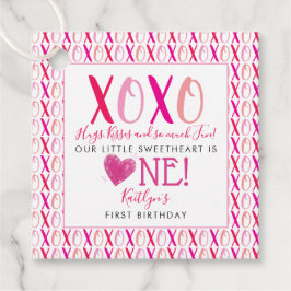 ハグ&キス(XOXO)バレンタインデー1日 フェイバータグ