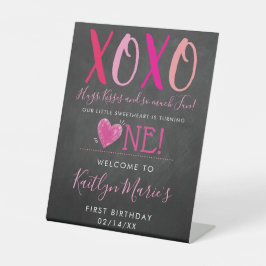 ハグ&キス(XOXO)バレンタインデー1日 台座サイン