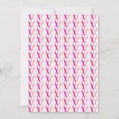 ハグ&キス(XOXO)写真誕生のお知らせ 案内状 (裏面)