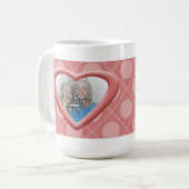 ハグ&キスXOXOハートフォトマグ コーヒーマグカップ (正面左)