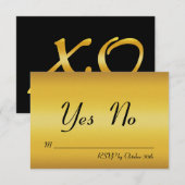 ハグ&キッス 返信 招待状 (正面/裏面)