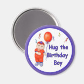 ハグ・ザ・誕生日・ボーイ マグネット (正面/裏面)