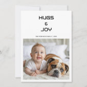 ハグ＆ジョイ　人間と犬からのカード シーズンカード (正面)