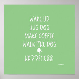ハグ・ドッグ…ハピネス・ラブ・グラフィック・ポスター ポスター