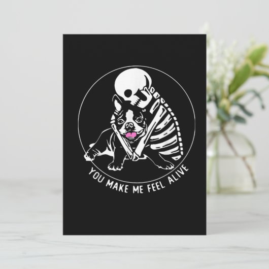 ハグ·ボストン·テリア私を生感じき生き 案内状 (スタンド正面)