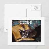 ハグ ポストカード (正面/裏面)