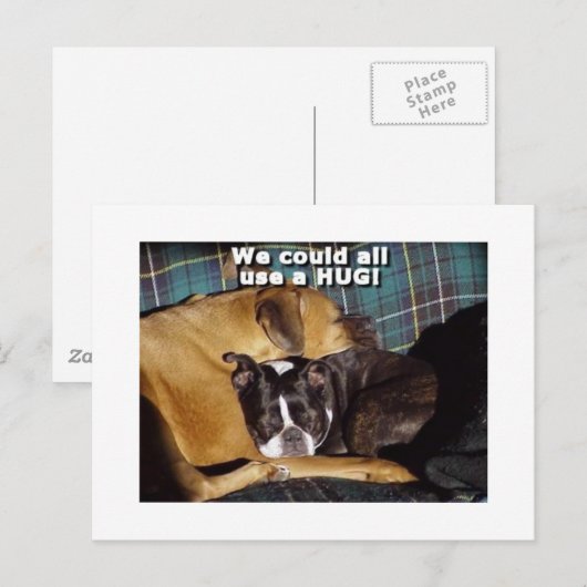 ハグ ポストカード (正面/裏面)