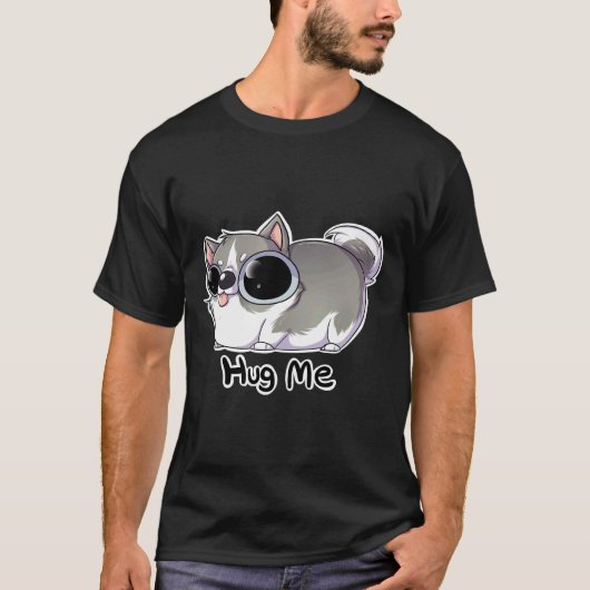 ハグ・ミー・ハスキー Tシャツ (正面)