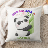 ハグ・ミー・ライク・ア・パンダ 🐼スロー・ピロー クッション (ブランケット)
