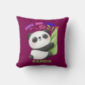 ハグ・ミー・ライク・ア・パンダ 🐼スロー・ピロー クッション (正面)