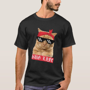 ハグ ライフ キティ 猫 サラブレッド ギャングスター 面白い Tシャツ