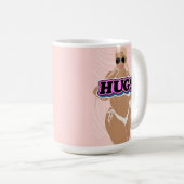 ハグ、漫画の美しさ、ビキニーの女性 コーヒーマグカップ (正面右)