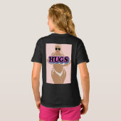 ハグ、漫画の美しさ、ビキニーの女性 Tシャツ (裏面フル)