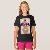 ハグ、漫画の美しさ、ビキニーの女性 Tシャツ (正面フル)