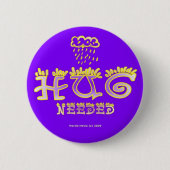 ハグ – 言葉前向き 缶バッジ (正面)