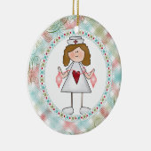 ハグaナースかわいいナースfor the Holidays セラミックオーナメント (右)