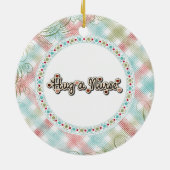 ハグaナースかわいいナースfor the Holidays セラミックオーナメント (裏面)