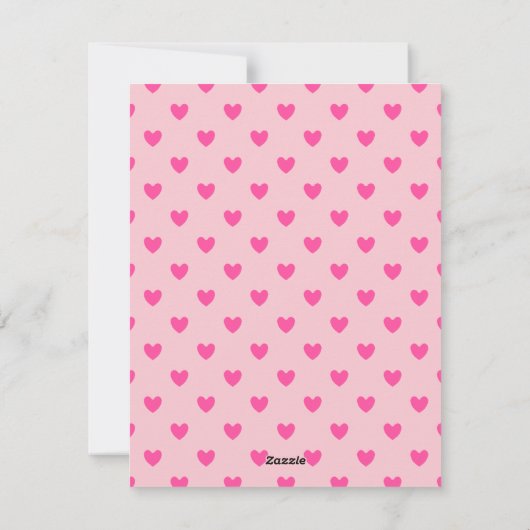 ハグnキスかわいいウサギのバレンタインデーのカード シーズンカード (裏面)