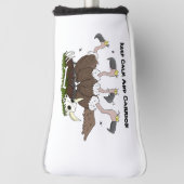 ハゲおもしろいイ漫画 ゴルフヘッドカバー (回転90)