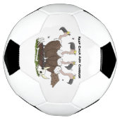 ハゲおもしろいイ漫画 サッカーボール (回転)