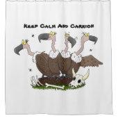 ハゲおもしろいイ漫画 シャワーカーテン (正面)