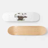 ハゲおもしろいイ漫画 スケートボード (横)