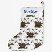 ハゲおもしろいイ漫画 スモールクリスマスストッキング (裏面)