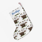 ハゲおもしろいイ漫画 スモールクリスマスストッキング (裏面 (吊り時))