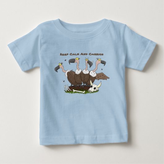 ハゲおもしろいイ漫画 ベビーTシャツ (正面)