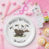 ハゲおもしろいイ漫画 ペーパープレート (パーティー)