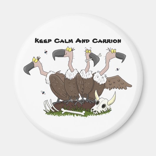 ハゲおもしろいイ漫画 マグネット (正面)