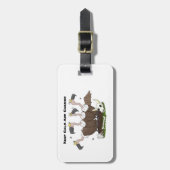 ハゲおもしろいイ漫画 ラゲッジタグ (正面縦)