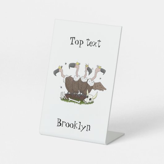 ハゲおもしろいイ漫画 台座サイン (正面)