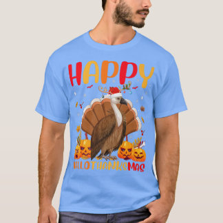 ハゲおもしろいハッピーハゲワシHelloThanks Tシャツ