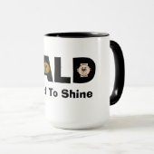 ハゲおもしろいプライドマ男性へグ マグカップ (正面右)