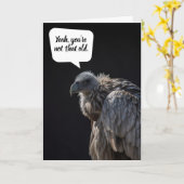 ハゲおもしろいルダークユーモア誕生日 カード (黄色い花)