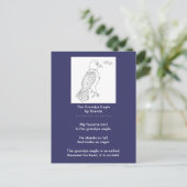 ハゲおもしろいワシ詩はがき、グランドパイーグル ポストカード (スタンド正面)