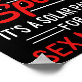 ハゲじゃなくてマッハ太陽のーパネルだ ポスター (角)