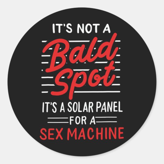 ハゲじゃなくてマッハ太陽のーパネルだ ラウンドシール (正面)