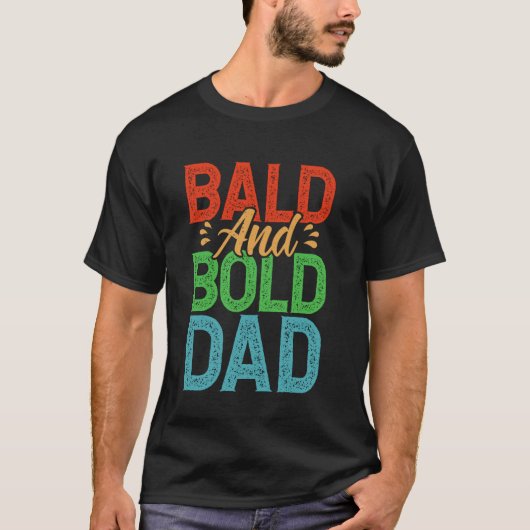 ハゲでイケてるパパ Tシャツ (正面)