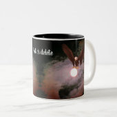 ハゲと満月のファンタジー ツートーンマグカップ (正面右)