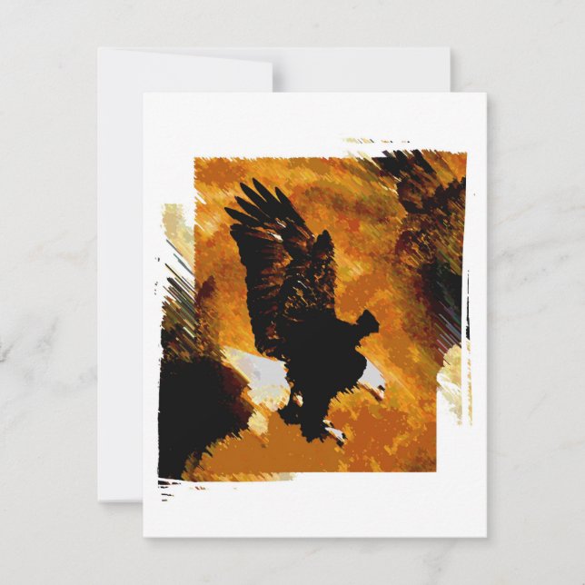 ハゲのアメリカン・イーグル・ランディング (正面)