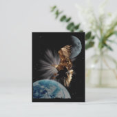 ハゲのイーグルやる気を起こさせるはがき ポストカード (スタンド正面)