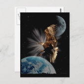 ハゲのイーグルやる気を起こさせるはがき ポストカード (正面/裏面)