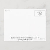 ハゲのイーグルやる気を起こさせるはがき ポストカード (裏面)