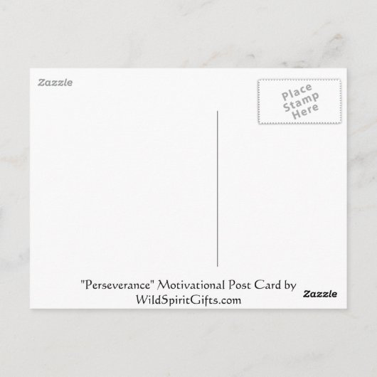 ハゲのイーグルやる気を起こさせるはがき ポストカード (裏面)