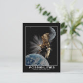 ハゲのイーグルやる気を起こさせるはがき ポストカード (スタンド正面)