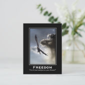 ハゲのイーグルやる気を起こさせるはがき ポストカード (スタンド正面)