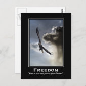 ハゲのイーグルやる気を起こさせるはがき ポストカード (正面/裏面)